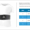 Maattabel fitness riem